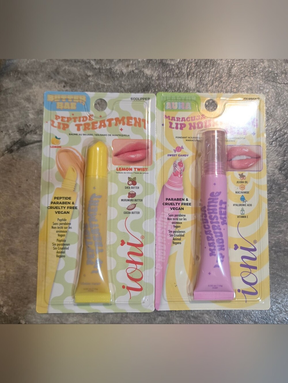 Ioni Maracuja Lip Nourishment Melt & Peptide Lip Treatments 0.35oz BNIB